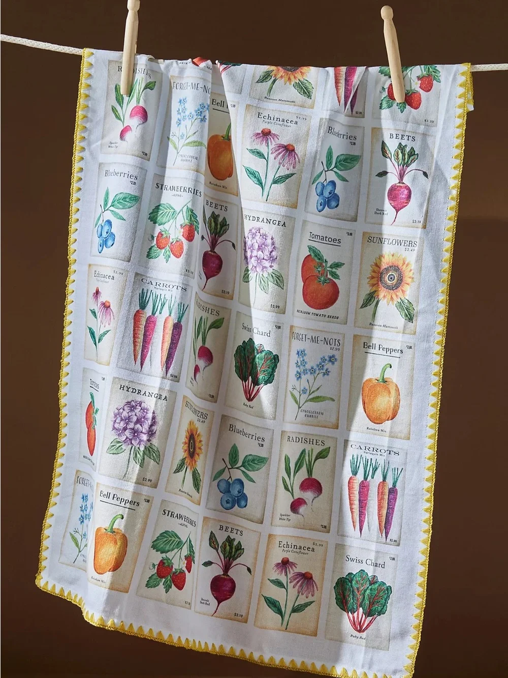New🌟Anthropologie-Seed Packets Dish Towel